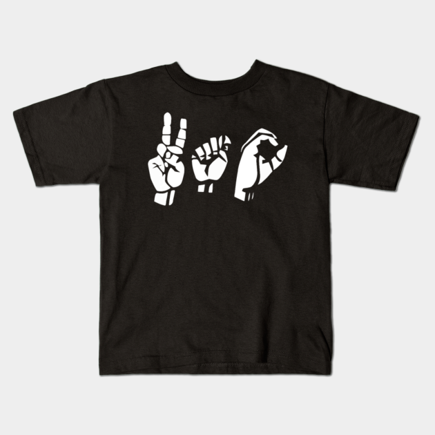 t shirt in sign language